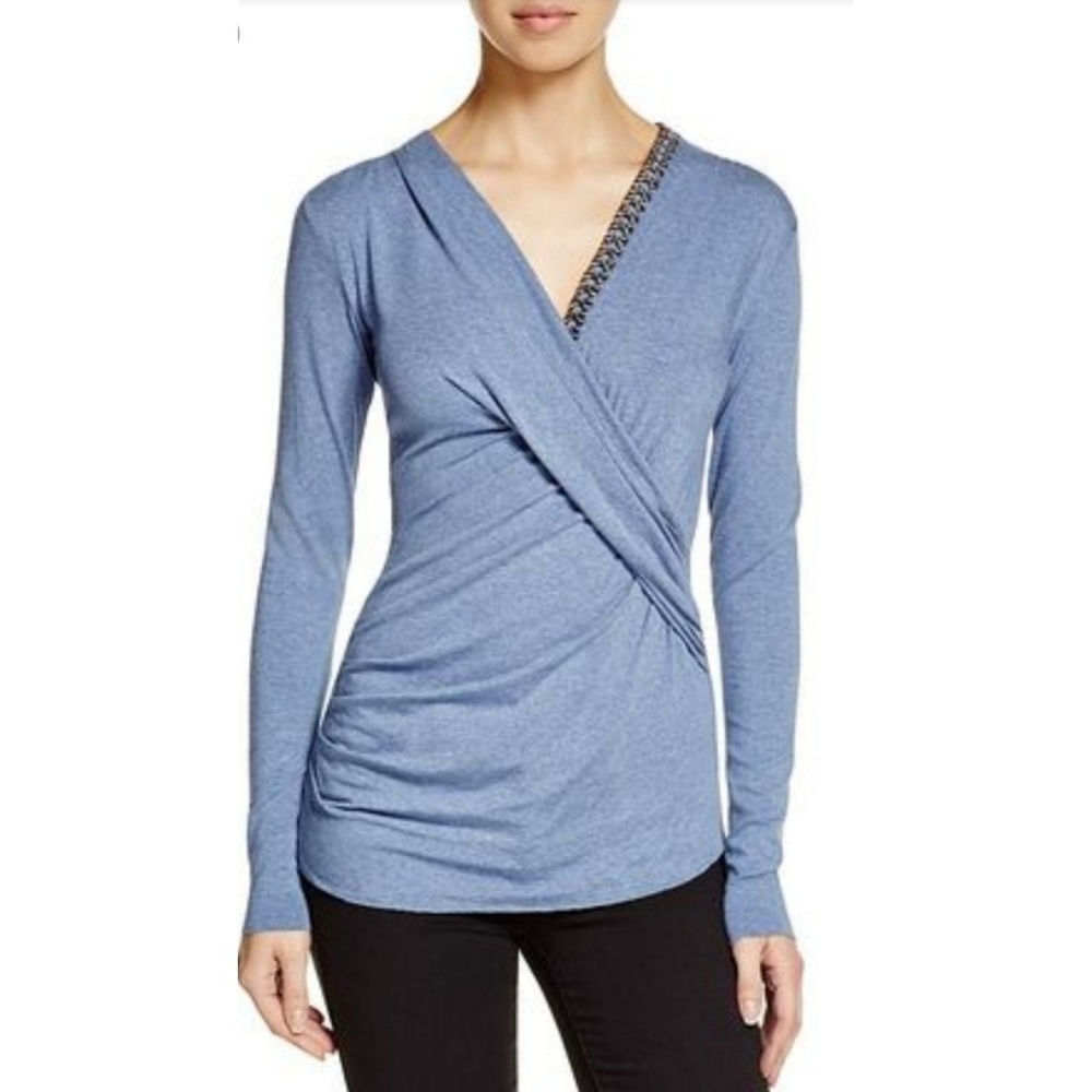 Bailey44 Blue Aphrodite Jersey knit top